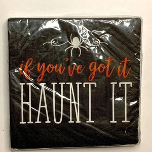 Halloween Napkins HAUNT IT 2-Ply Paper 16 Count New